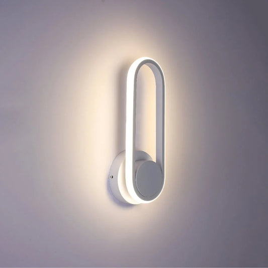 Orbit Ellipse Ambient LED Cool White Wall Sconce Black