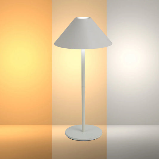 Rechargeable Dual-Source Cone LED Lamp