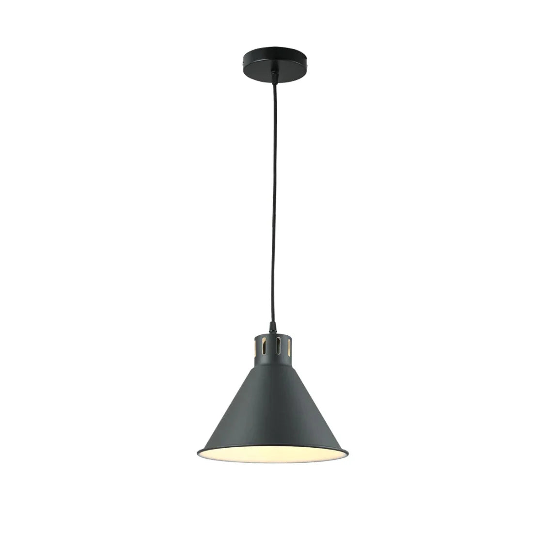 Sleek Industrial Cone Pendant Light
