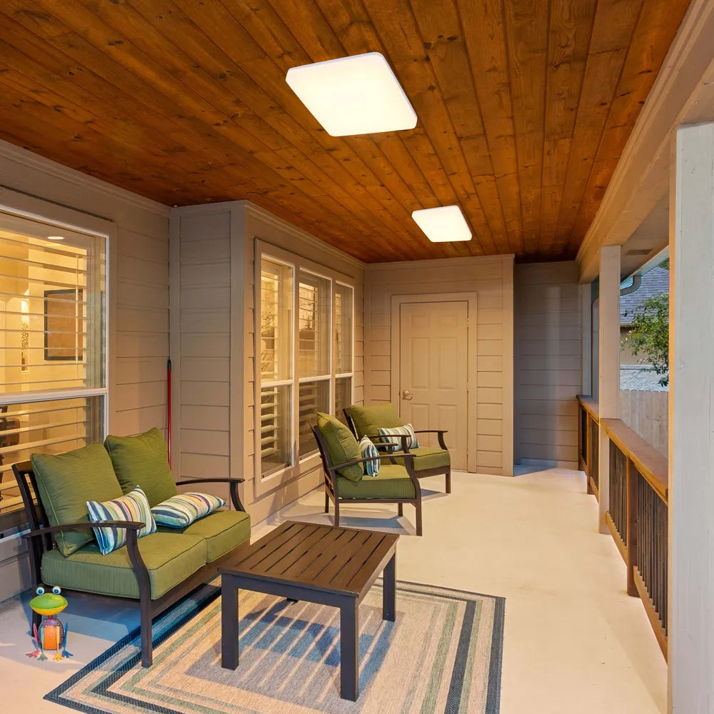 LED Flush Ceiling Light TEKLED Sv-k LED NIKA SQUARE 25W 3CCT IP44 (TEKLED)--118-033911