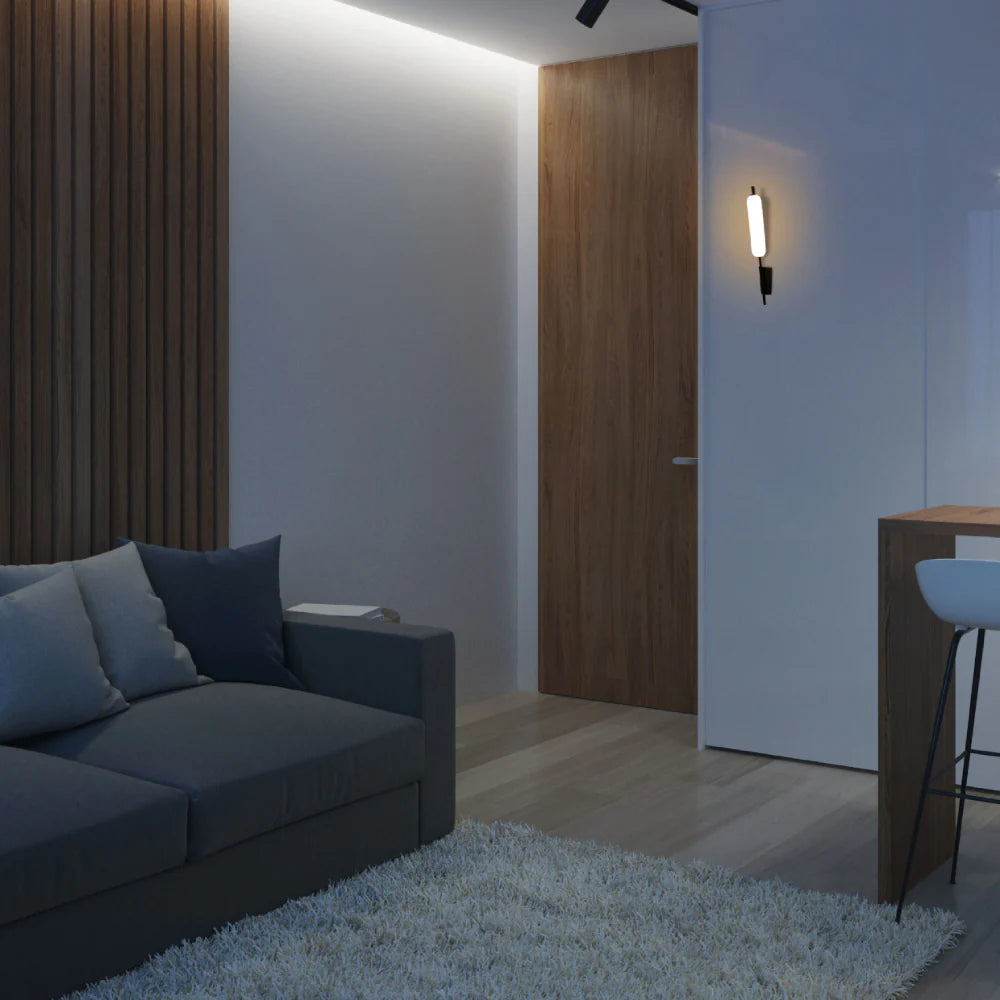 The Blazing Birch Typha Cattail Modern LED Wall Sconce Light 3000K 12W