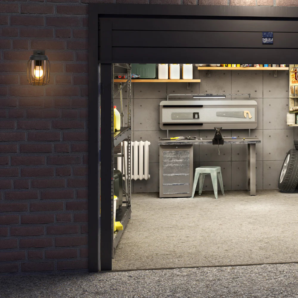 Tuela Outdoor Wall Light E27 Dark Grey