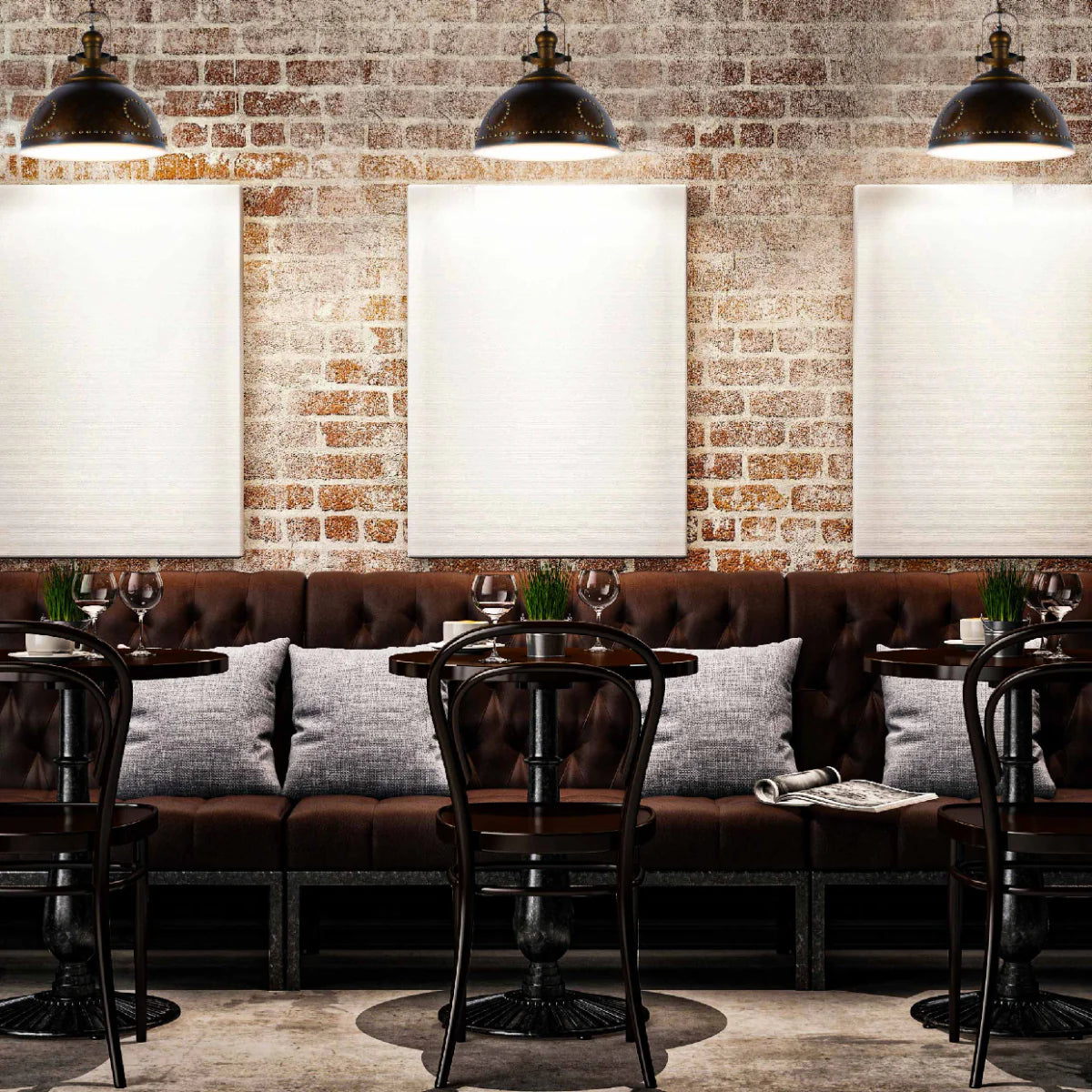 Vintage Industrial Dome Pendant Light with Rivet Detailing 150-19032 in play