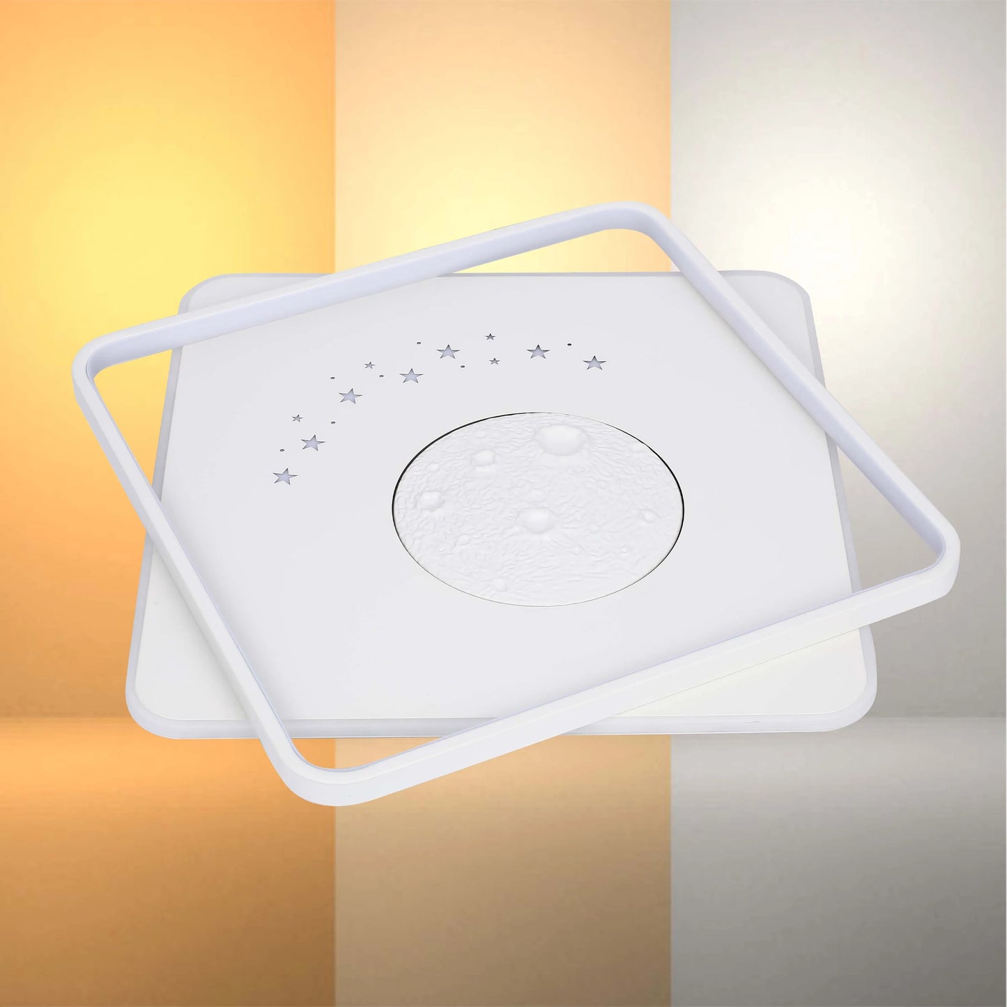 White LED Flush Mount Ceiling Light (Flower, Moon & Stars Designs)