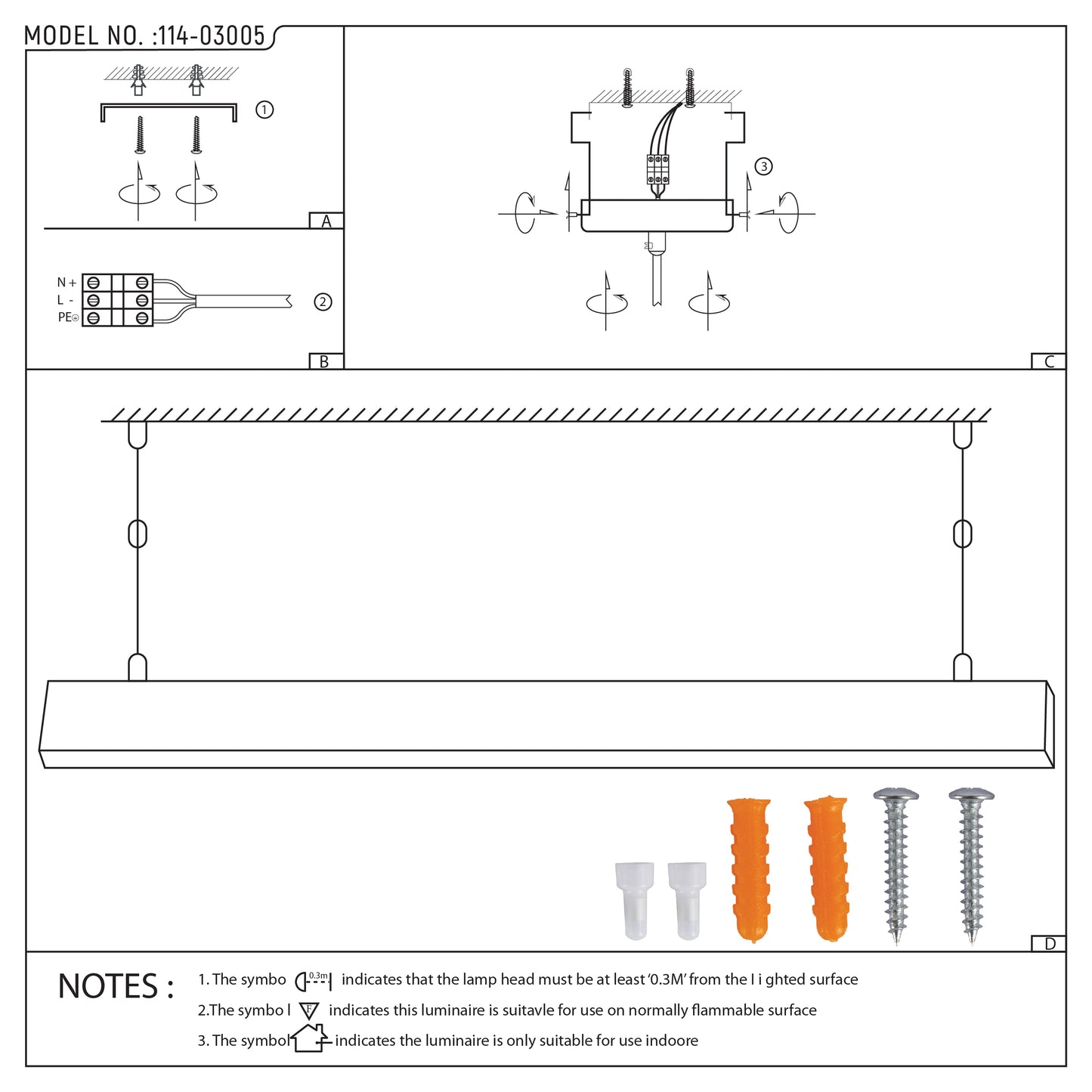 LED ECO CYGNUS 50W 4000K 120x5x7.5 sm (TEKLED)