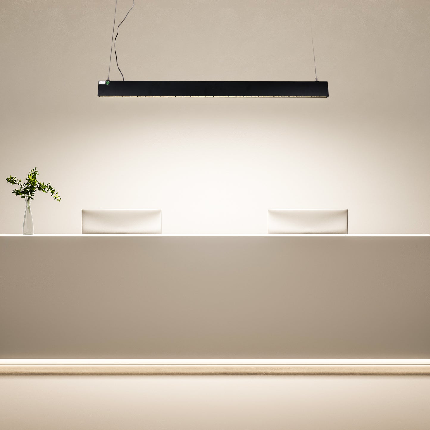 Pendant LED EPSILON 42W 4000K BLACK 114cm(TEK)