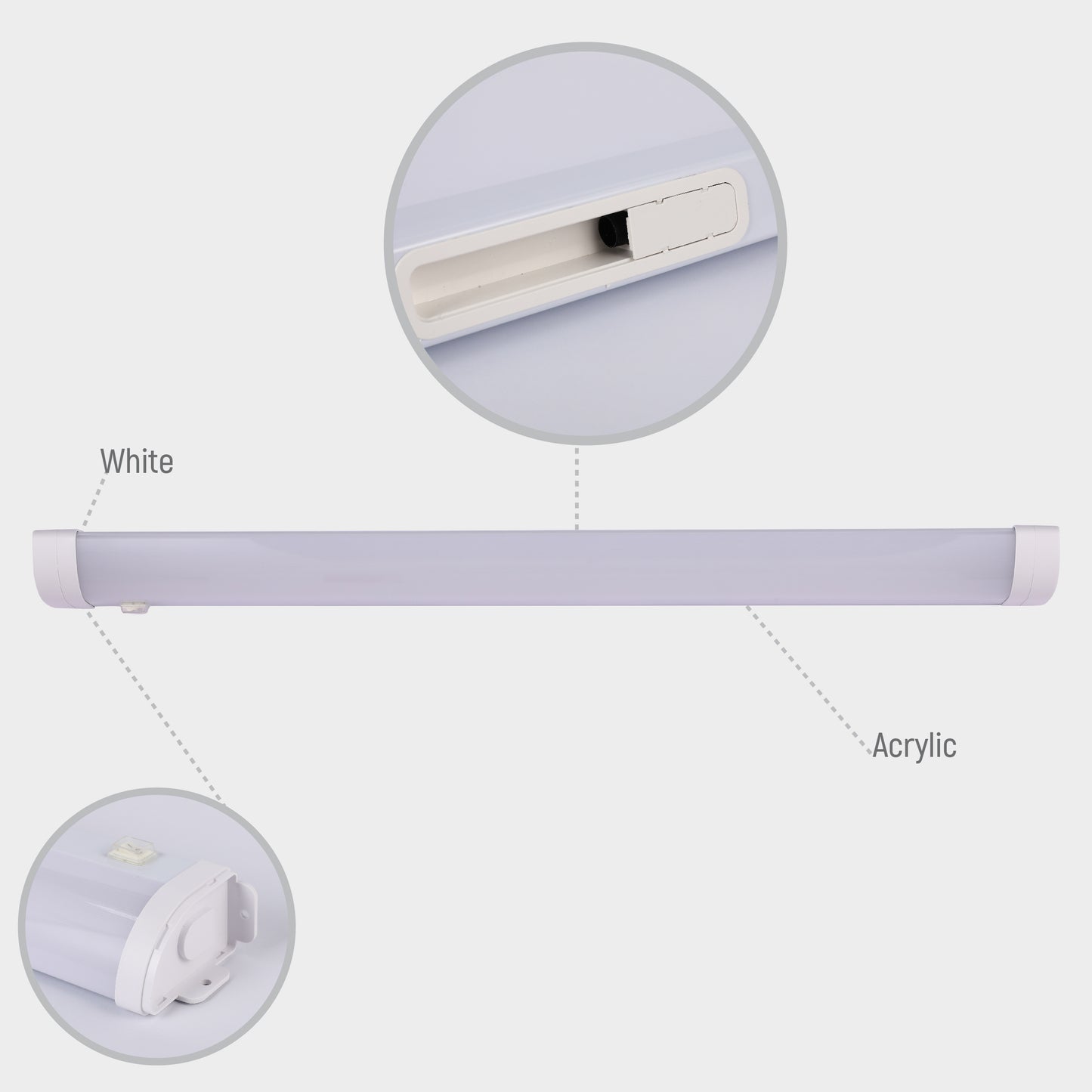 LED Mirror Bathroom Sanity Room Light 60cm 15W 4000K White