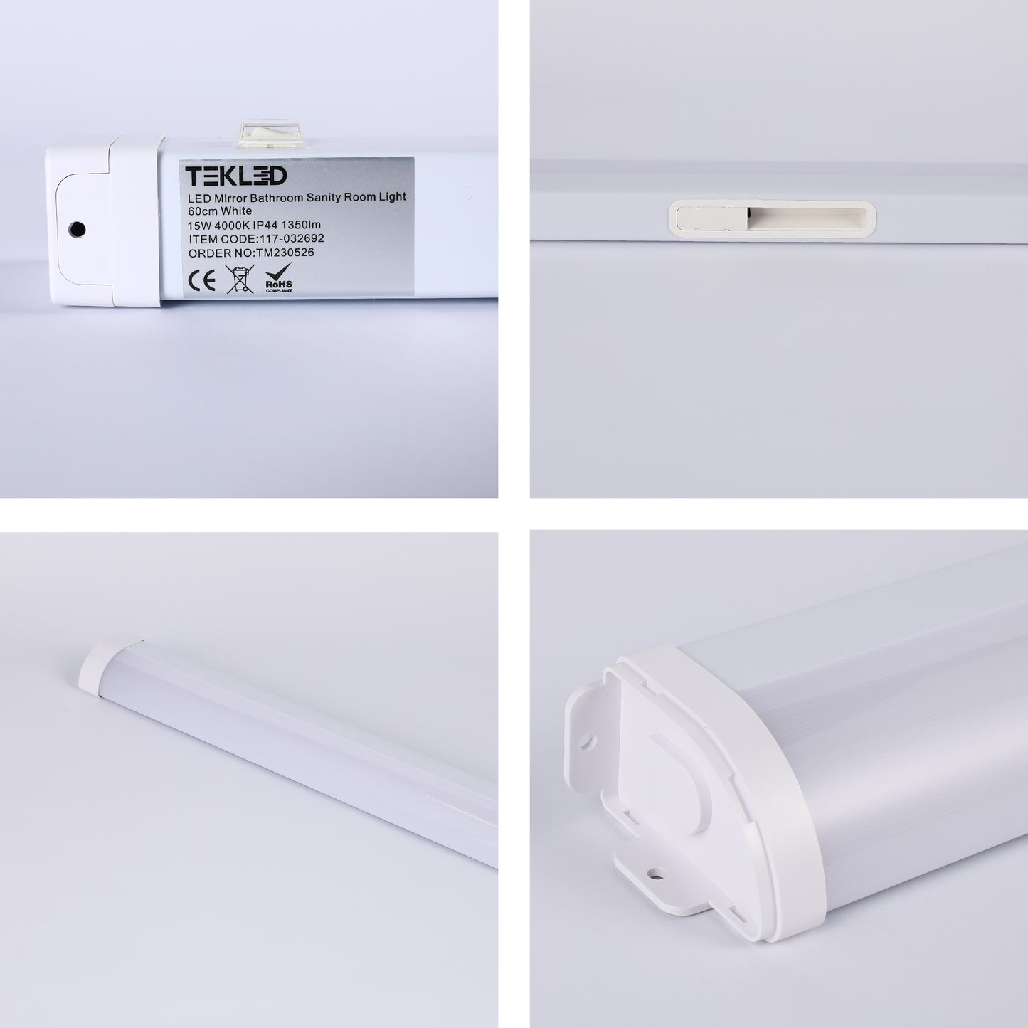 LED Mirror Bathroom Sanity Room Light 60cm 15W 4000K White