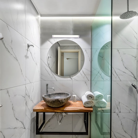 LED Mirror Bathroom Vanity Room Light 60cm 15W 4000K White+Chrome