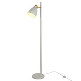 Cone-Shaded Floor Lamp with Gold Detailing & Decorative Shade - Versatile Colours