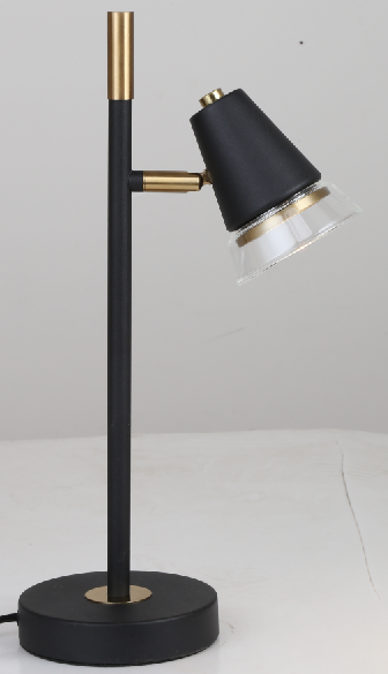 TABLE LAMP 68749/1T BLACK+BRASS GU10X1 (TEKLED)