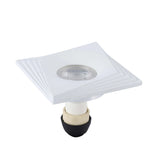 Square Recessed GU10 Downlight - 94mm, Dimmable, Aluminium Frame