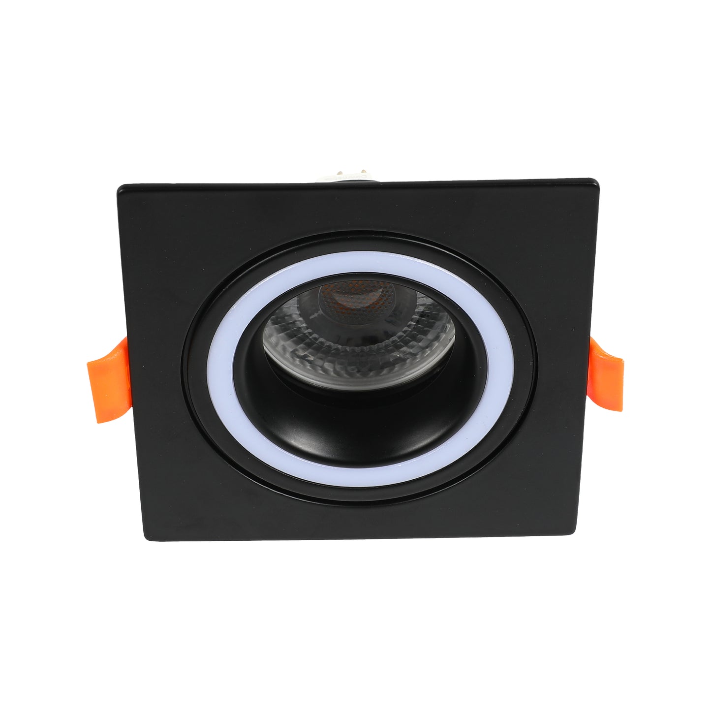 LOW UGR FIXED ALUMINIUM DOWNLIGHT IP20 GU5.3 1 WAY BLACK SQUARE (TEKLED)
