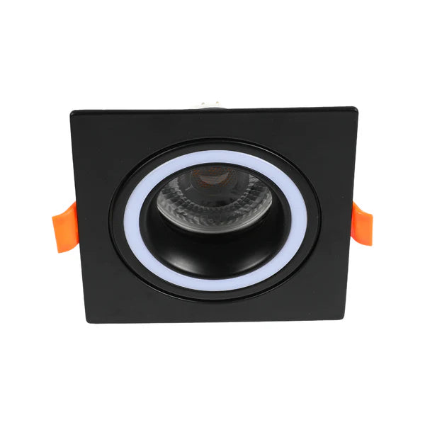LOW UGR FIXED ALUMINIUM DOWNLIGHT IP20 GU5.3 1 WAY SQUARE (TEKLED)