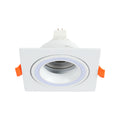 LOW UGR FIXED ALUMINIUM DOWNLIGHT IP20 GU5.3 1 WAY SQUARE (TEKLED)