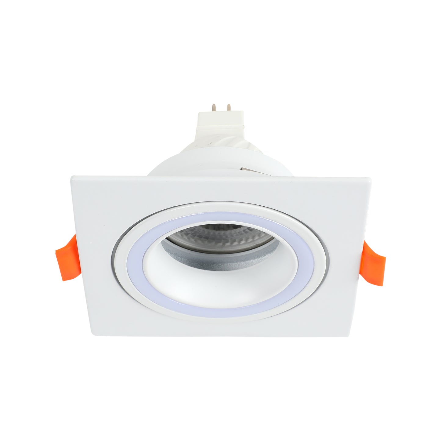 LOW UGR FIXED ALUMINIUM DOWNLIGHT IP20 GU5.3 1 WAY WHITE SQUARE (TEKLED)