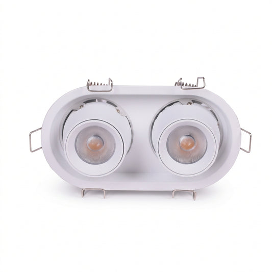 LED DOWNLIGHT 2*7W 4000K WITH HONEYCOMB (TEKLED)