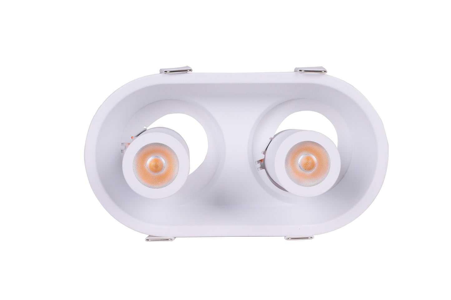 LED DOWNLIGHT ADJUSTABLE GIMBAL 2*7W 4000K WHITE (TEKLED)