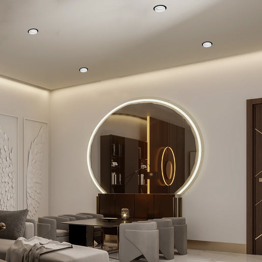 GU5.3 ALUMINIUM RECESSED DOWNLIGHT SPOTLIGHT BLACK AND WHITE (TEKLED)