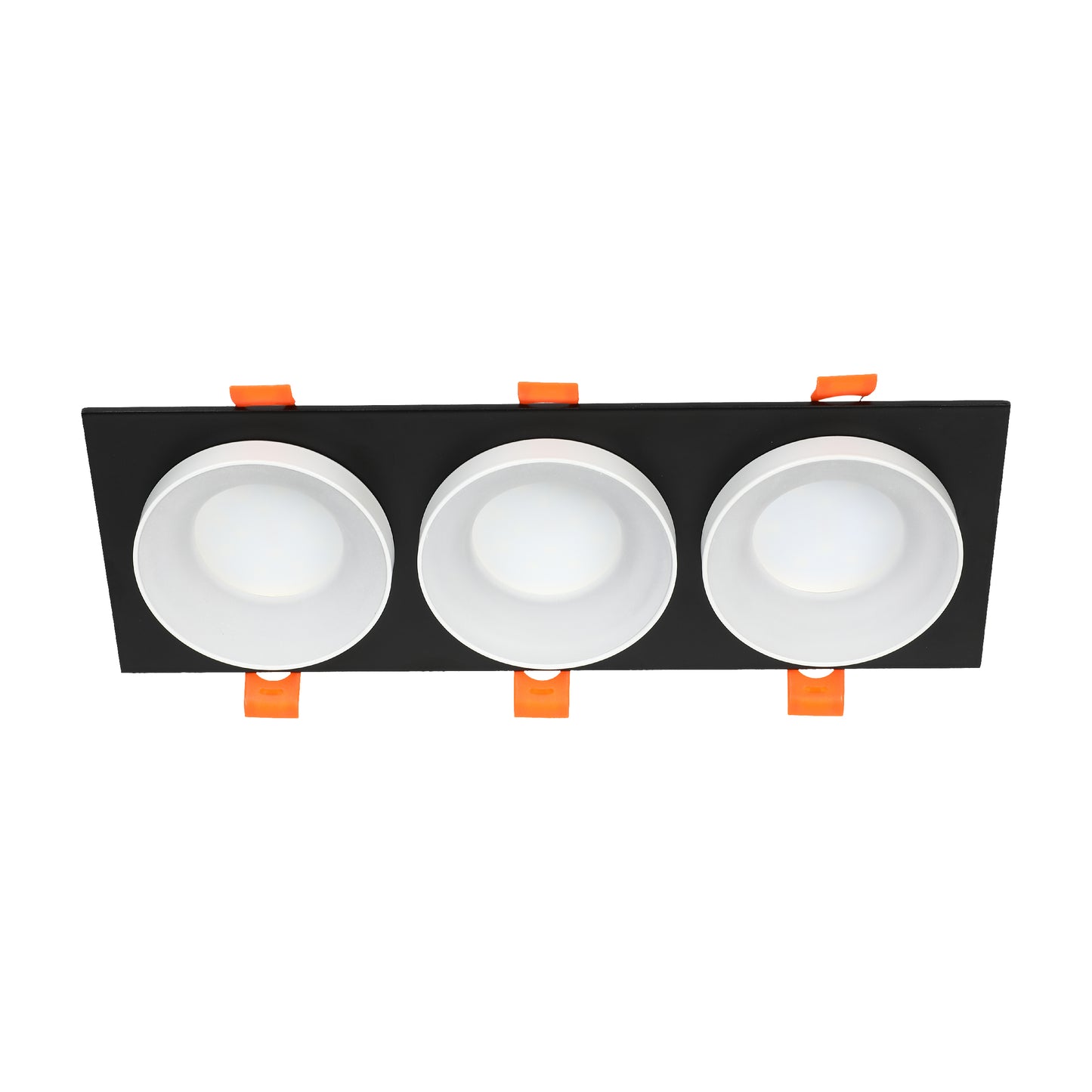 GU5.3 DOWNLIGHT SQUARE BLACK AND WHITE 3 WAY (TEKLED)