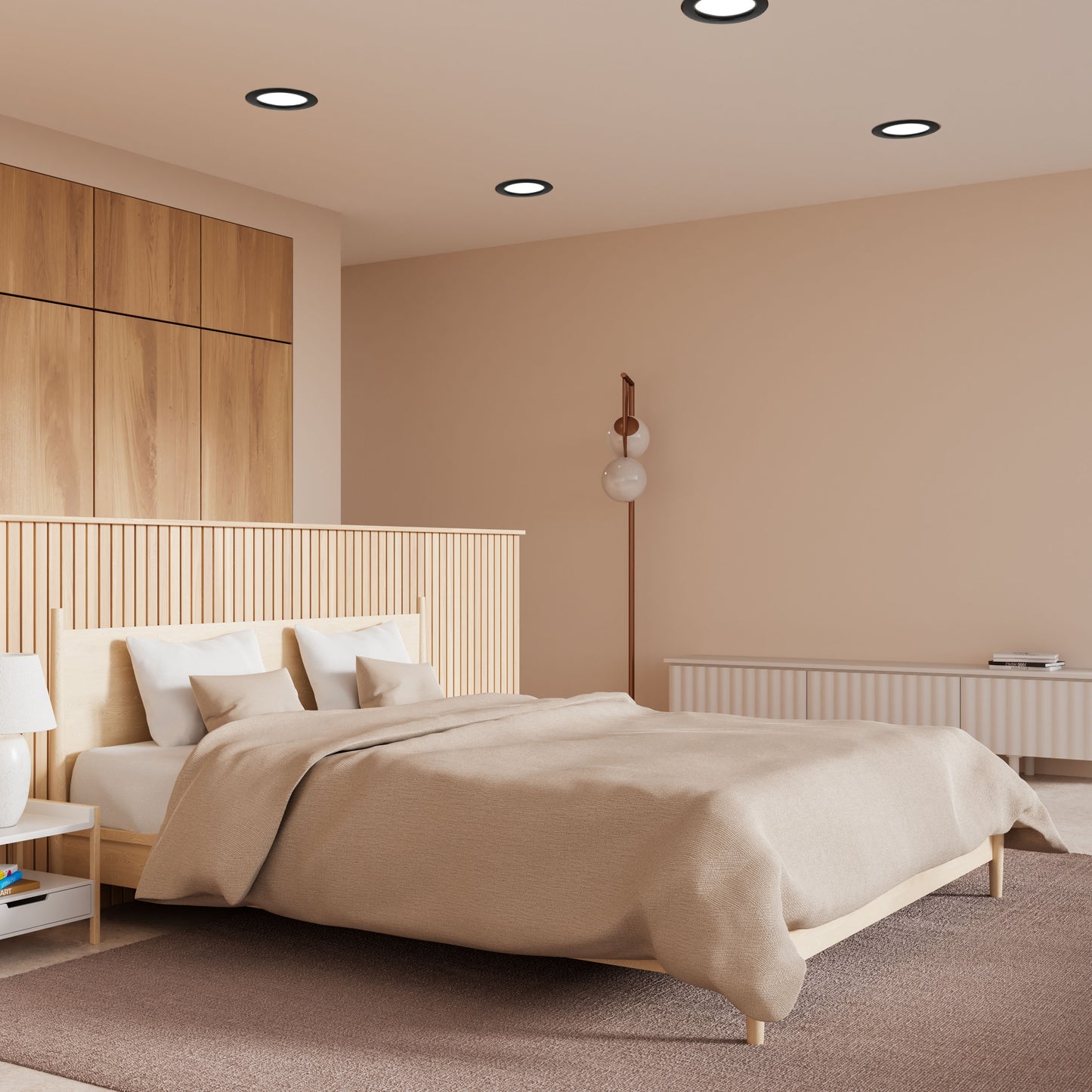 FIXED ALUMINIUM DOWNLIGHT GU5.3 WHITE IP20 (TEKLED)