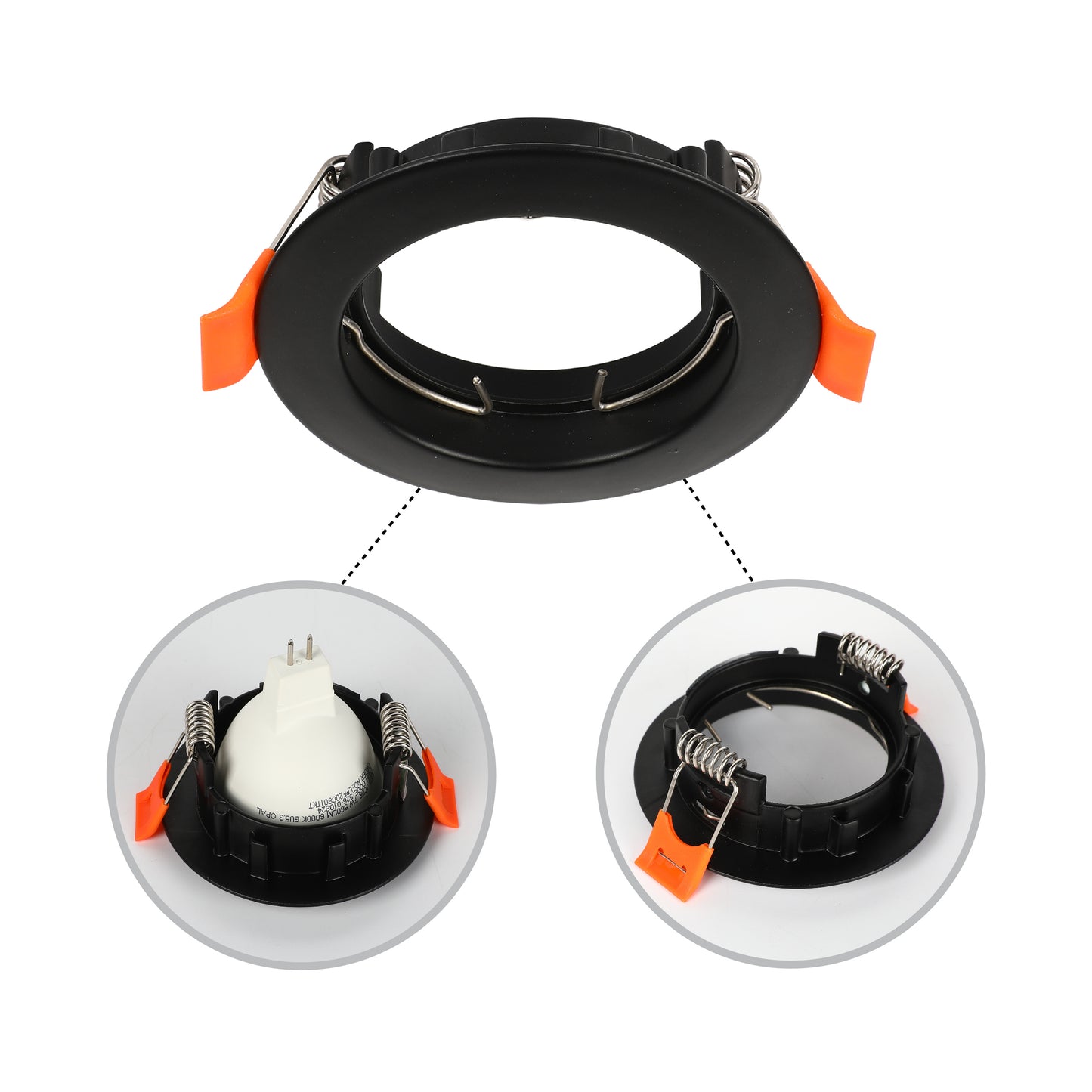 FIXED ALUMINIUM DOWNLIGHT GU5.3 WHITE IP20 (TEKLED)
