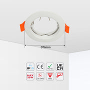 Fixed Aluminium Downlight GU5.3 IP20 (TEKLED) Without Bulb