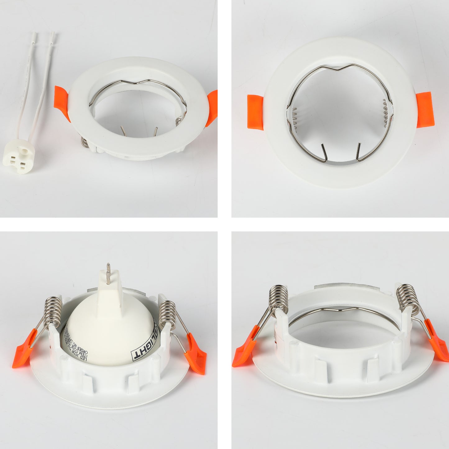 FIXED ALUMINIUM DOWNLIGHT GU5.3 WHITE IP20 (TEKLED)
