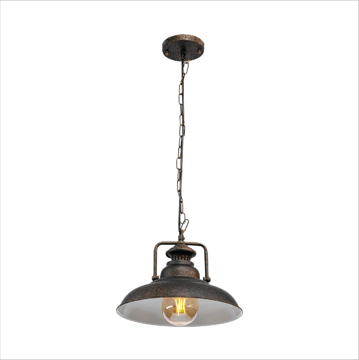 Dome Industrial Jumbo Metal Ceiling Pendant Light E27 Fitting
