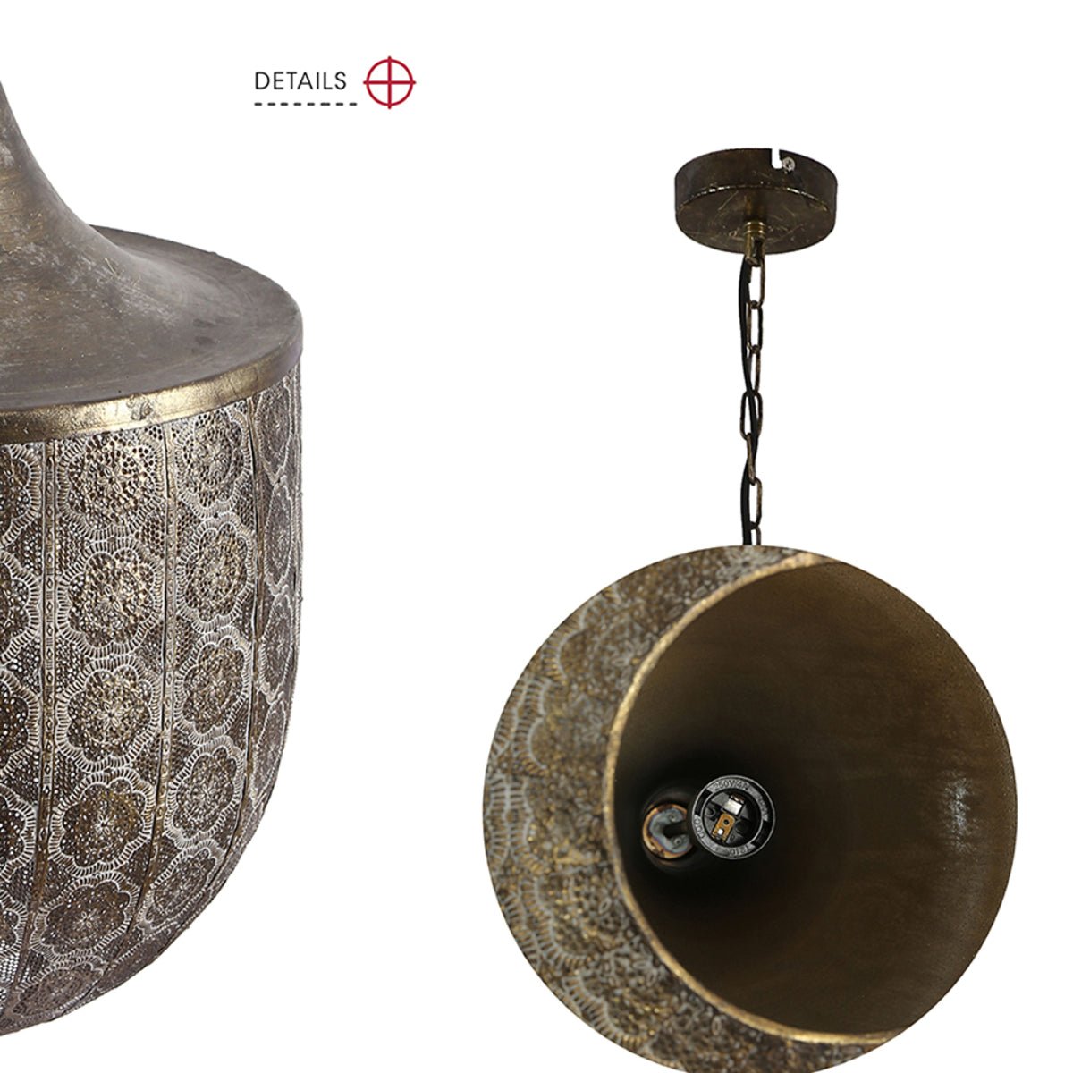 Svet-k LM6002 BROWN GOLD E27 (ASYA AVIZE)