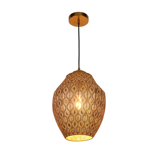 Antique Brass or Brown Gold Moroccan Style Dome Pendant Ceiling Light E27