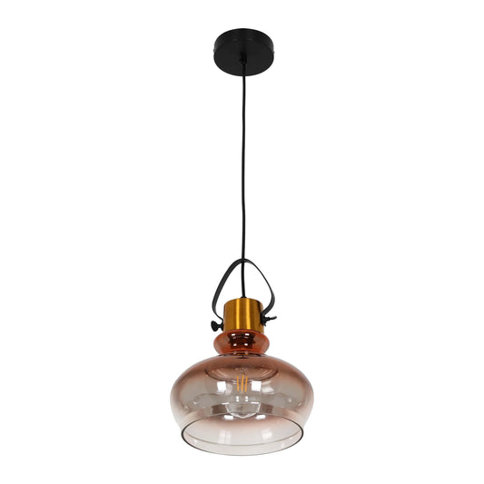 Bronze Gradient Glass Funnel Dome Globe Pendant Ceiling Light E27