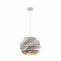 Origami Metal Laser Cut Globe Pendant Ceiling Light E27 Fitting