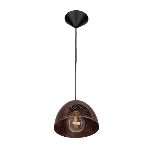 Rusty Brown Metal Dome Pendant Ceiling Light E27