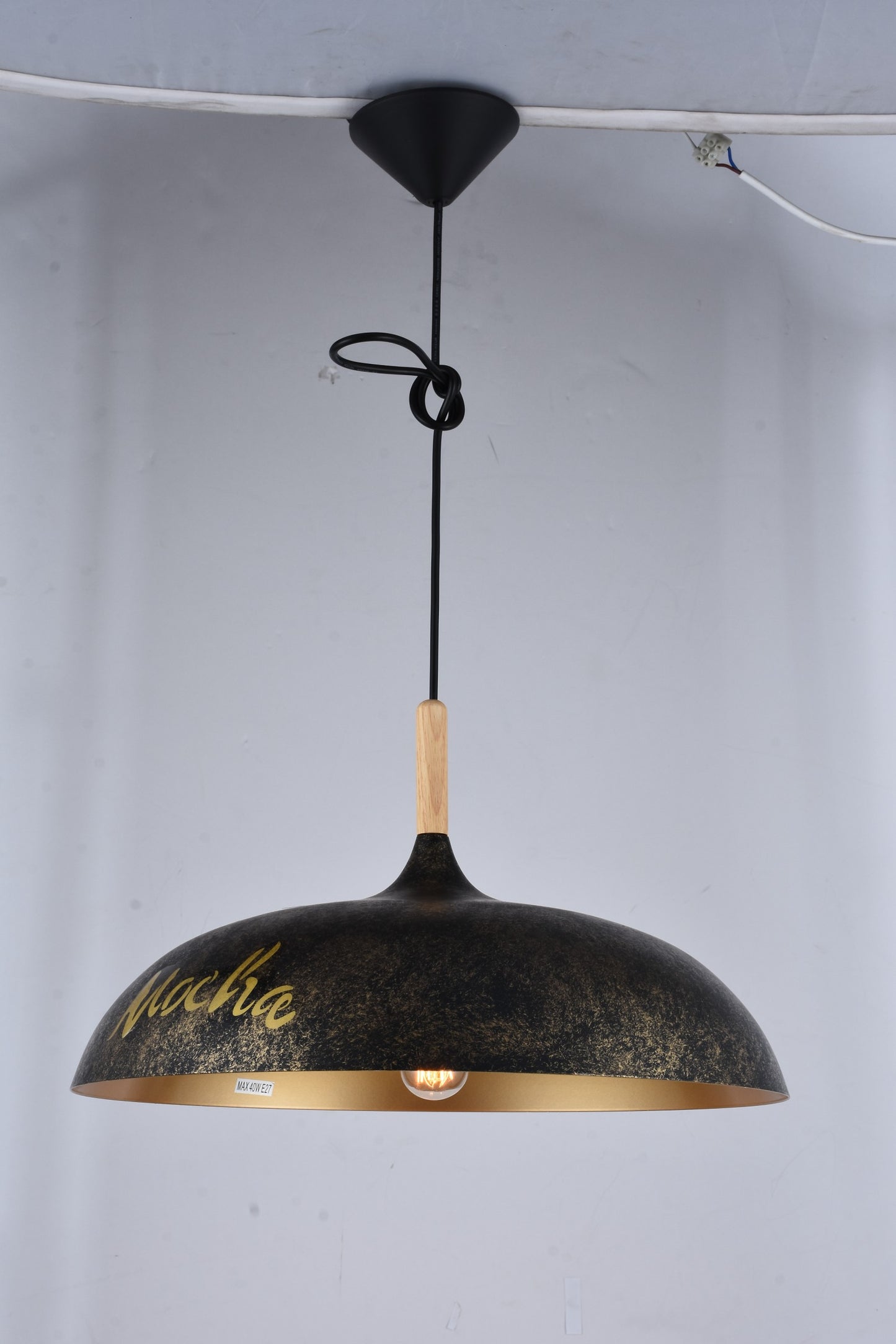 Pendant MD50660 E27 D450 BLACK+GOLD (TEKAV)