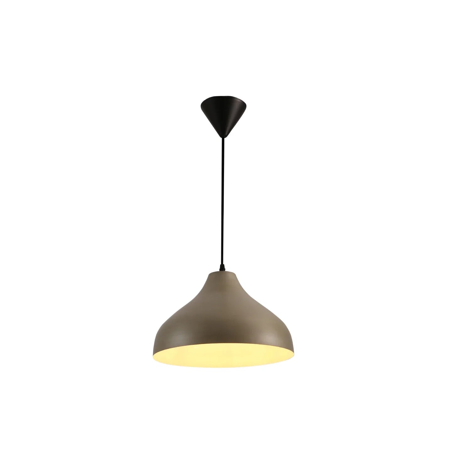 Antique Grey Brass Dome Metal Pendant Ceiling Light E27 Fitting