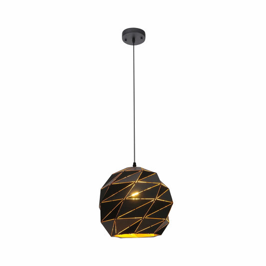 Origami Metal Laser Cut Globe Pendant Ceiling Light E27 Fitting