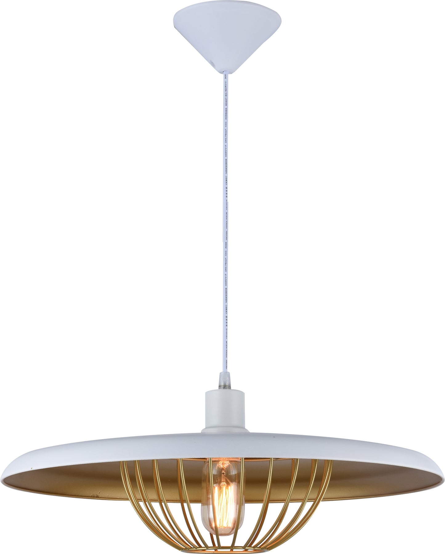 Pendant MD53171C-1L WHITE 40W E27 (TEKAVIZE)