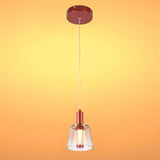 Cross-Hatch Textured Glass Pendant Light - E27 Fitting, 110mm Diameter