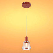 Cross-Hatch Textured Glass Pendant Light - E27 Fitting, 110mm Diameter