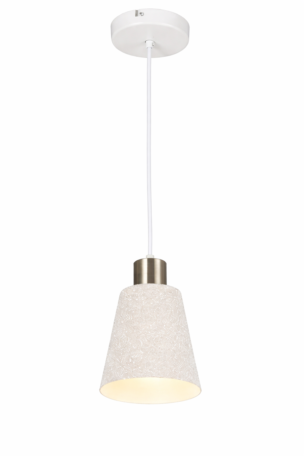 PENDANT LAMP WHITE+ANTIQUE BRONZE J367 E27X1 (TEKLED)