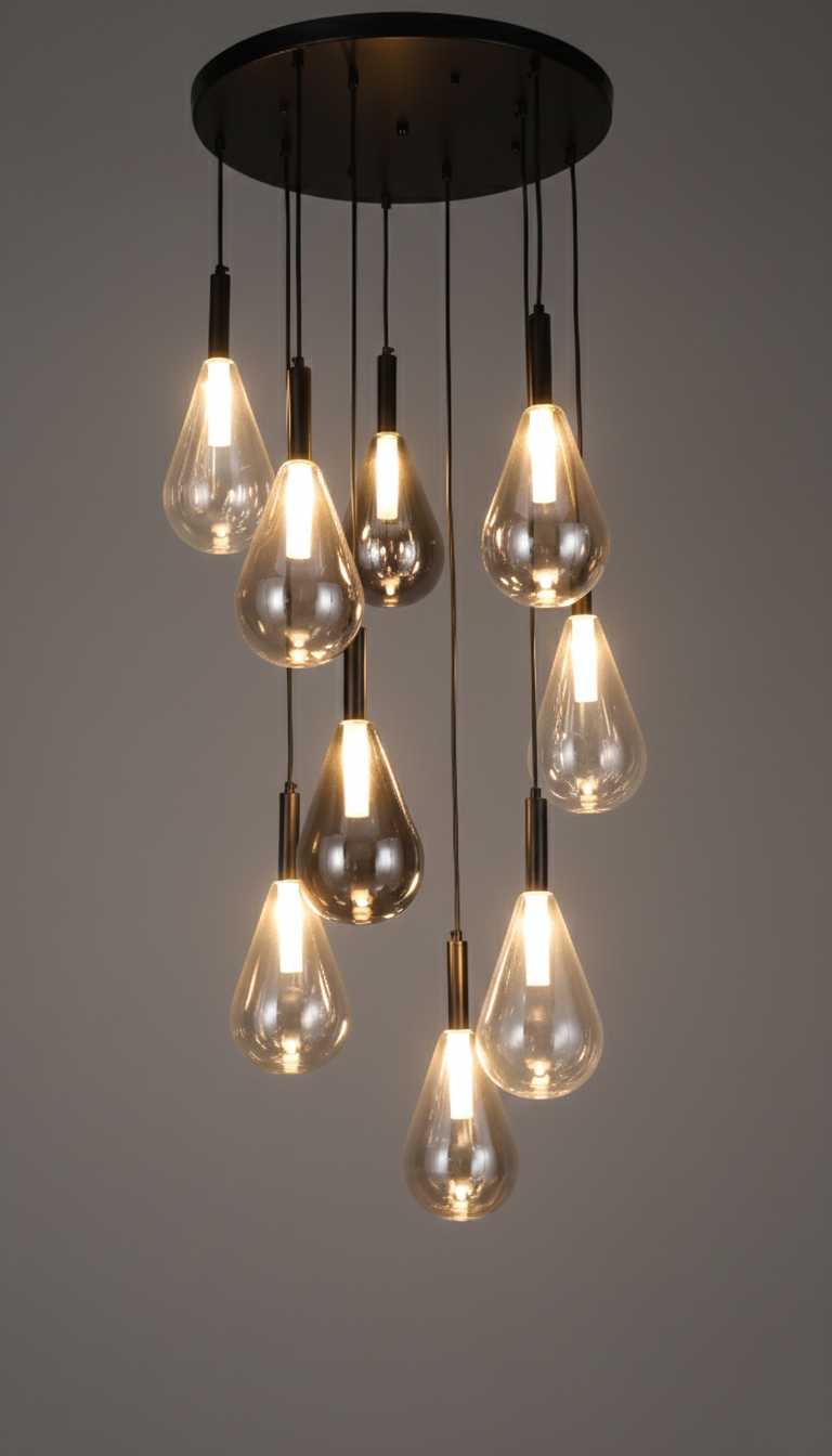 PENDANT LAMP BLACK M2718A G9X9 (TEKLED)