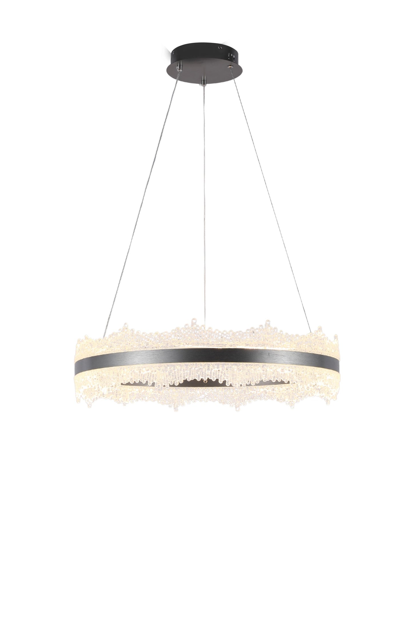LED PENDANT LAMP GREY C029 D600 3000K (TEKLED)