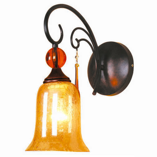 Wall Lamp W8021/1 E27 60W BLACK BRUSH/GD ASYA-AVIZ