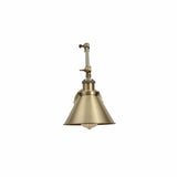 Metal Hinged Cone Wall Light E27 Fitting