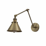 Metal Hinged Cone Wall Light E27 Fitting