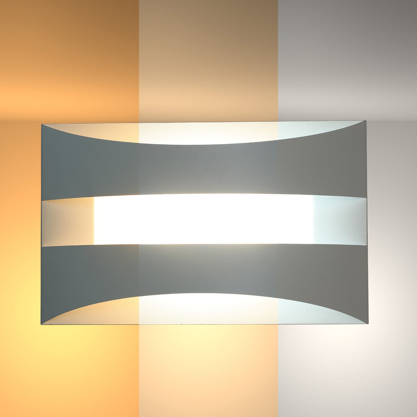 Contemporary Dual-Arc LED Wall Sconce