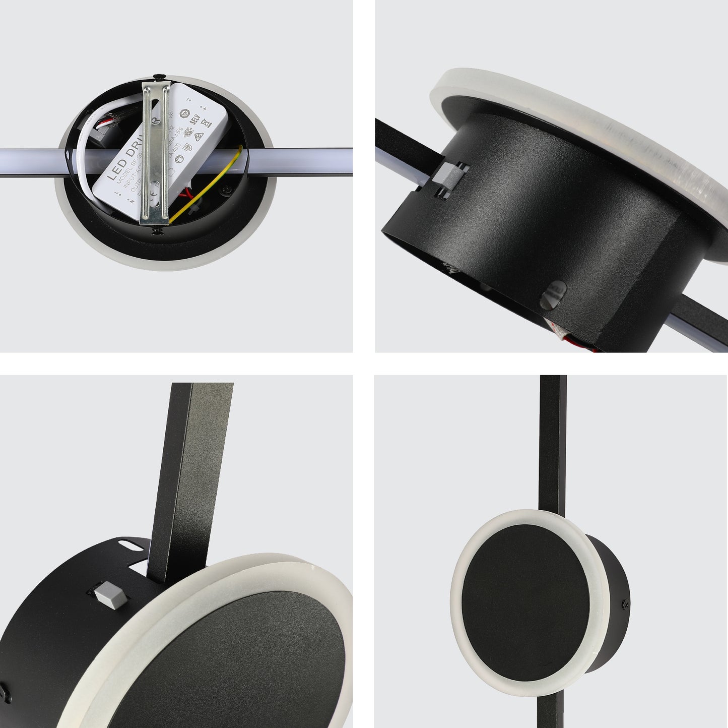 WALL LAMP GALACTIC ROD INTERSECT AMBIENT LED WALL LIGHT BLACK 3COLOR (TEKLED)