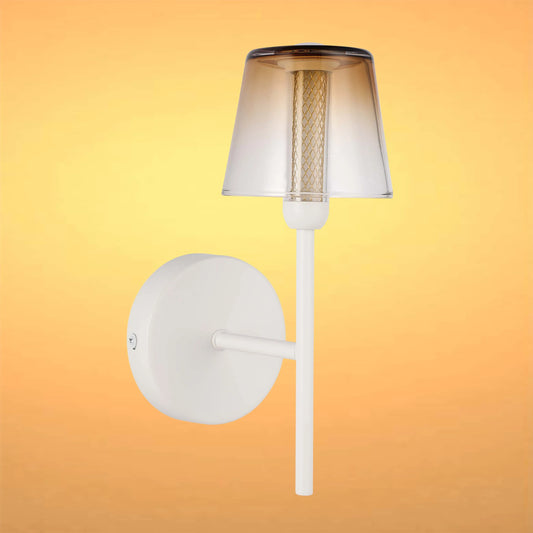 Modern Glass Wall Light – Integrated LED, 300mm Width, Ombre or Clear Shade