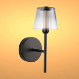 Modern Glass Wall Light - Integrated LED, 300mm Width, Ombre or Clear Shade